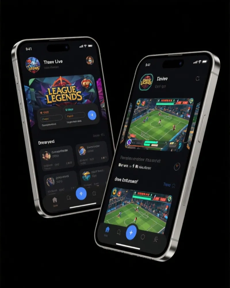 英雄联盟直播 移动端界面展示